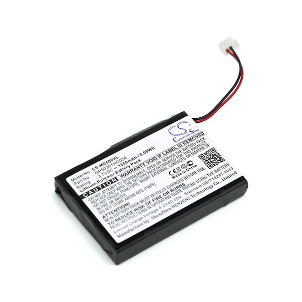 Bsc Preferred Firedoggolf XL2300 1350mAh GPS Replacement Battery CS-ME500XL.1 - main